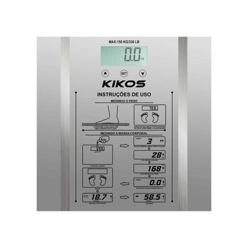 Balança Digital Kikos Ison - 2.5kg a 150kg