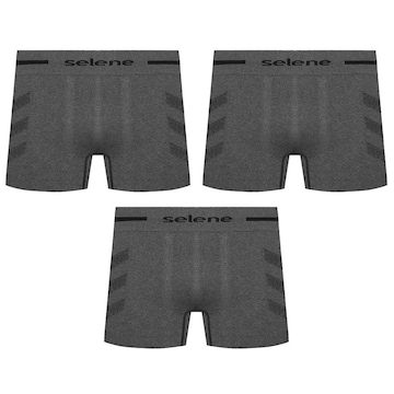 Cueca Boxer Selene sem Costura - Adulto - 3 Unidades