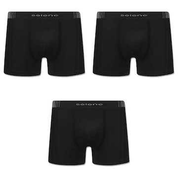 Cueca Boxer Selene sem Costura Tamanho Especial - Adulto - 3 Unidades