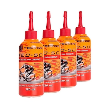 Lubrificante Tectire Tec 50 Cera - 120ml - 4 Unidades