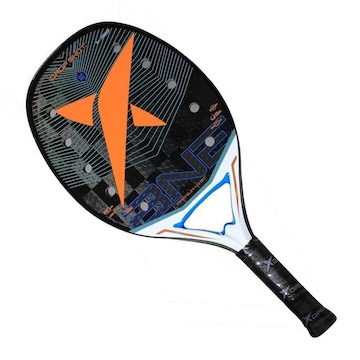 Raquete de Beach Tennis Drop Shot Premium 1.0 Carbono 24K