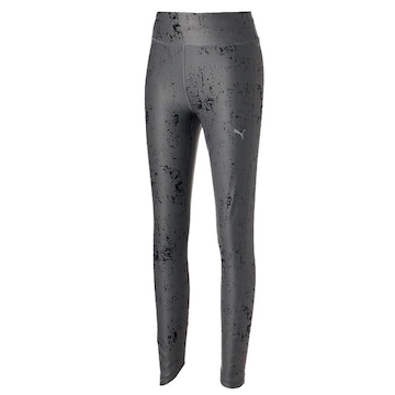 Calça Legging Puma Graphic 7/8 Running - Feminina Cinza