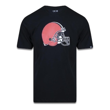 Camiseta New Era Plus Size Regular Manga Curta Cleveland Browns - Masculino