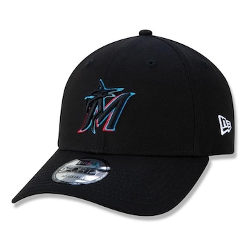 Boné Aba Curva New Era Miami Marlins 940 Team Color MLB - Snapback - Adulto