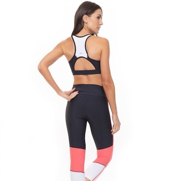 Top Fitness com Bojo Rola Moça Compression - Adulto