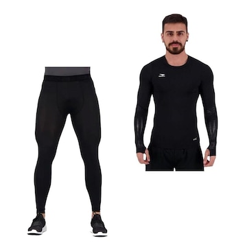 Kit Térmico Penalty: Camisa Térmica Delta + Calça Flat - Masculino