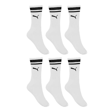 Kit de Meias Cano Longo Puma Esportiva - Masculina - 6 Pares