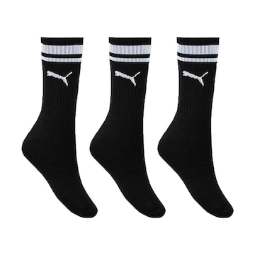 Kit de Meias Cano Longo Puma Esportiva - Masculina - 3 Pares