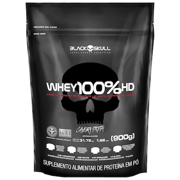 100% Whey HD Black Skull Refil - Chocolate - 900g