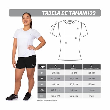 Kit 3 Camisetas Muvin Color Dry Workout Ss - Feminino