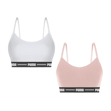 Kit Tops Fitness Puma Modal Stretch - 2 unidades - Feminino