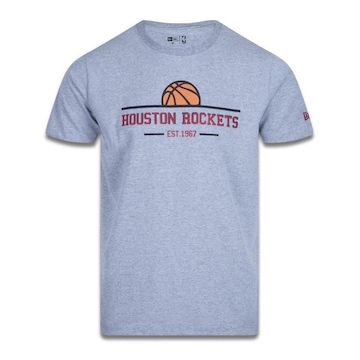 Camiseta New Era Masculina Houston Rockets NBA Core Ball