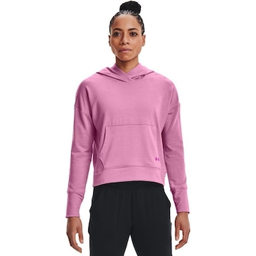 Blusão Under Armour Rival Terry Taped Hoodie - Feminino