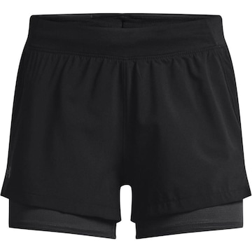 Shorts Under Armour IsoChill Run 2N1 - Feminino