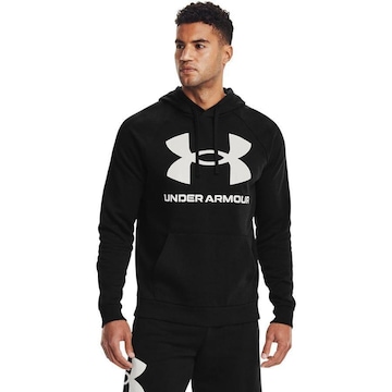 Blusão de Moletom com Capuz Under Armour Rival Fleece Big Logo HD - Masculino