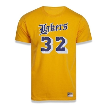 Camiseta M&N Los Angeles Lakers NBA Estampada - Masculina