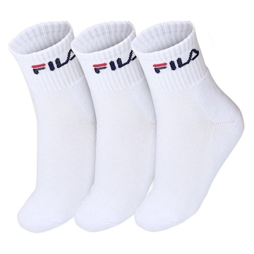 Meia Cano Médio  Fila LS330037 - Pack com 03 Pares - 39 ao 43