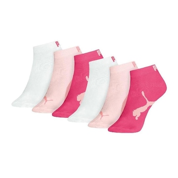 Kit de Meia Sapatilha Puma com 6 Pares - Infantil