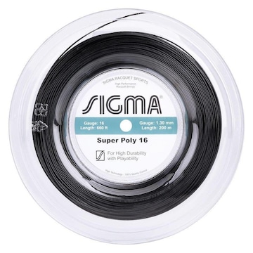 Corda para Raquete de Tênis Sigma Super Poly 16L 1.30mm