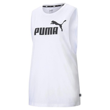 Camiseta Regata Puma Cavada Essentials Logo - Feminina