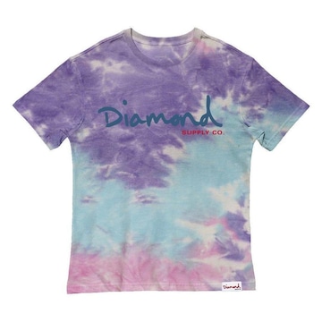 Camiseta Diamond Og Script Tie Dye - Masculina