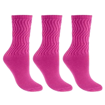 Kit de Meia Cano Médio Selene Aeróbica 3 Pares - Feminino