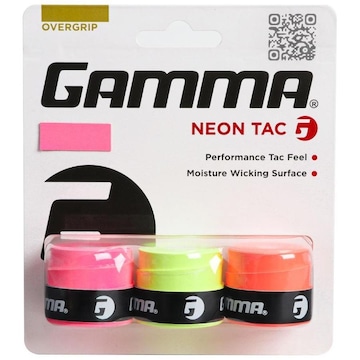 Overgrip Gamma Neon Tac - 3 Unidades Diversos