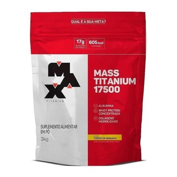 Mass Titanium Max Titanium Torta de Banana - Refil 3Kg