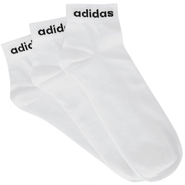 Kit de Meias Cano Baixo adidas Low Cut - 3 Pares