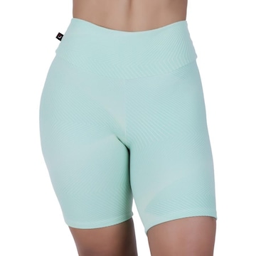 Bermuda Orbis Fitness Fitness Meia Coxa Jacquard Relevo - Feminina