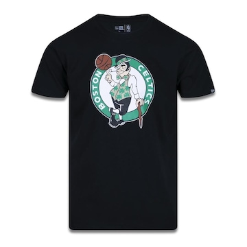 Camiseta New Era Plus Size Manga Curta NBA Boston Celtics Core - Masculino