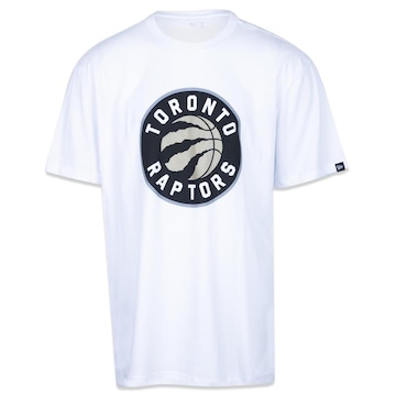 Camiseta New Era Plus Size Manga Curta NBA Toronto Raptors Core - Masculino