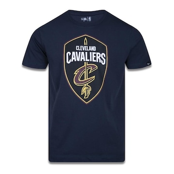 Camiseta New Era Plus Size Regular Manga Curta Cleveland Cavaliers Logo - Masculino