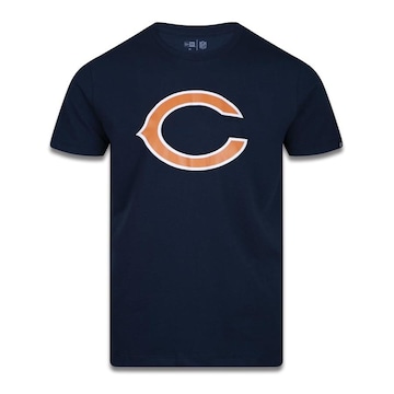 Camiseta New Era Plus Size Regular Manga Curta Chicago Bears - Masculino