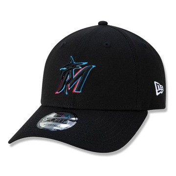 Boné Aba Curva New Era 9Forty Miami Marlins Team Color Time - Snapback - Adulto