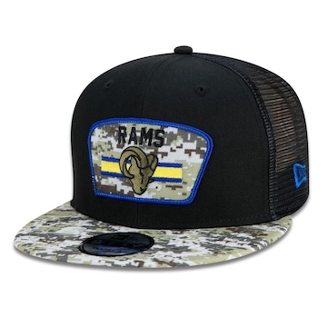 Boné Aba Reta New Era 9Fifty Trucker Los Angeles Rams Salute to Service NFL - Snapback - Adulto