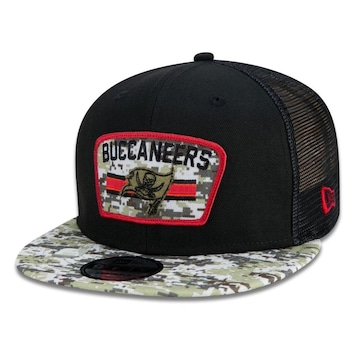 Boné Aba Reta New Era 9Fifty Trucker Tampa Bay Buccaneers Salute to Service NFL - Snapback - Adulto