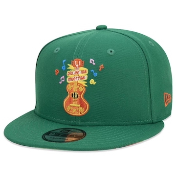 Boné Aba Reta New Era 9Fifty Dia dos Mortos Violão - Snapback - Adulto