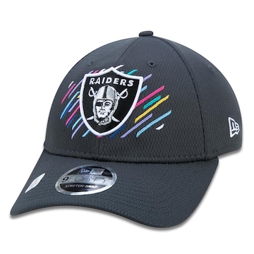 Boné Aba Curva New Era 9Forty Stretch Snap Las Vegas Raiders Crucial Catch - Snapback - Adulto