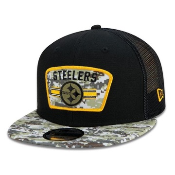 Boné Aba Reta New Era Pittsburgh Steelers 950 NFL 21 Salute Service - Snapback - Adulto