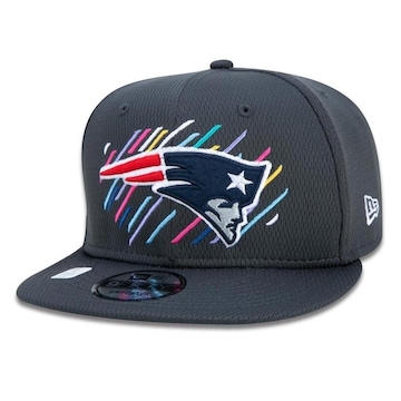 Boné Aba Reta New Era New England Patriots 950 Crucial Outubro Rosa - Snapback - Adulto