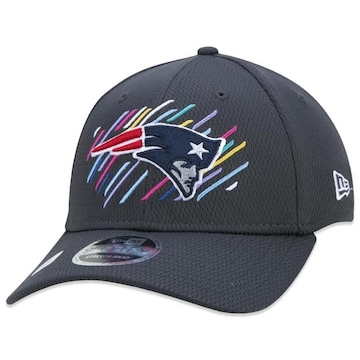 Boné Aba Curva New Era New England Patriots 940 Crucial Outubro Rosa - Snapback - Adulto