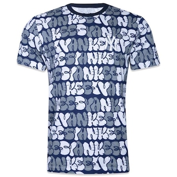 Camiseta Regular New Era New York Yankees Street Life Sopa de Letra - Masculina