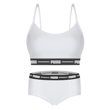 Kit Puma Top Modal Stretch + Calcinha Mini Boxer - Feminino