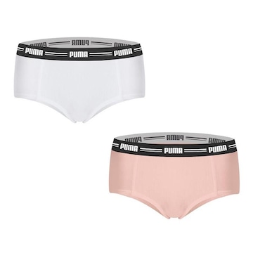 Kit de Calcinhas Puma Mini Boxer - Adulto - 2 Unds