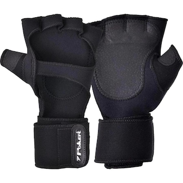 Luvas Poker Neoprene Com Munhequeira Unissex 01900-00