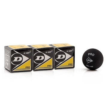 Bola de Squash Dunlop Revelation Pro XX - Pack com 03 Unidades