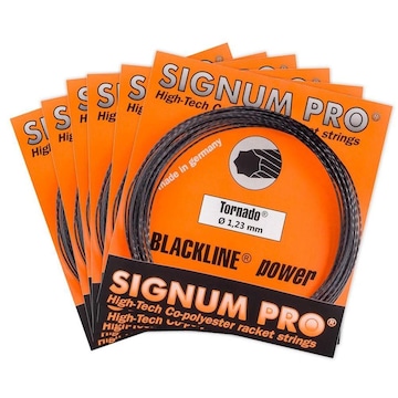 Corda Signum Pro Tornado 1.23mm Preta - Set Individual - Pack com 06 unidades