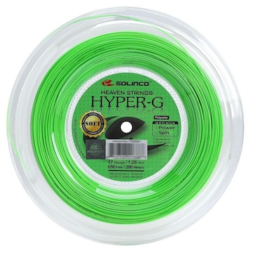 Corda Solinco Hyper G Soft Rolo com 200 Metros - 17 1.20mm