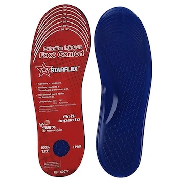 Palmilha Starflex Foot Confort Gel - 36 ao 44 - Adulto
